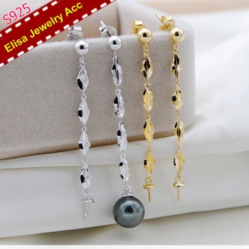 S925 Sterling Silver Pearl Drop Earrings Jewelry Findings&Components Women DIY Pearl Earrings Accessory Silver&Gold 3Pairs
S925 Sterling Silver Pearl Drop Earrings Jewelry Findings&Components Women DIY Pearl Earrings Accessory Silver&Gold 3Pairs