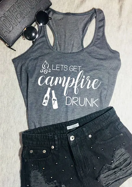 Tank Tops Women Lets Get Campfire Drunk Tank 2019 Summer Casual Female Gray Vest Tank Ladies Tops Tee
Tank Tops Women Lets Get Campfire Drunk Tank 2019 Summer Casual Female Gray Vest Tank Ladies Tops Tee