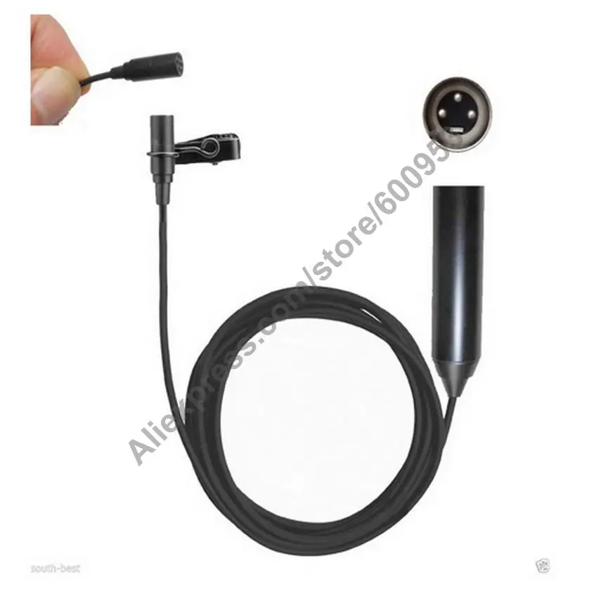 Pro Phantom Power XLR 3-Pin Male Lavalier Clip-on Lapel Microphone For ZOOM H4N , Mixing console , Camera etc.
Pro Phantom Power XLR 3-Pin Male Lavalier Clip-on Lapel Microphone For ZOOM H4N , Mixing console , Camera etc.
