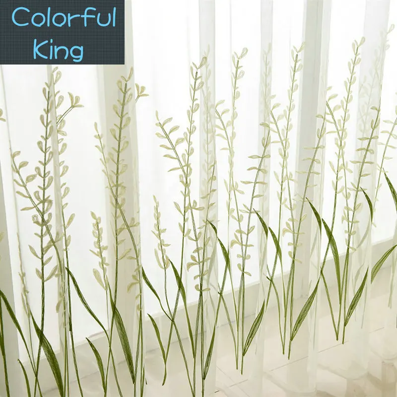 Reeds Bulrush Voile Floral Tulle Birds Sheer Curtain Leaves Room Devider Window Screening for Kitchen Transparent Yarn Customize
Reeds Bulrush Voile Floral Tulle Birds Sheer Curtain Leaves Room Devider Window Screening for Kitchen Transparent Yarn Customize