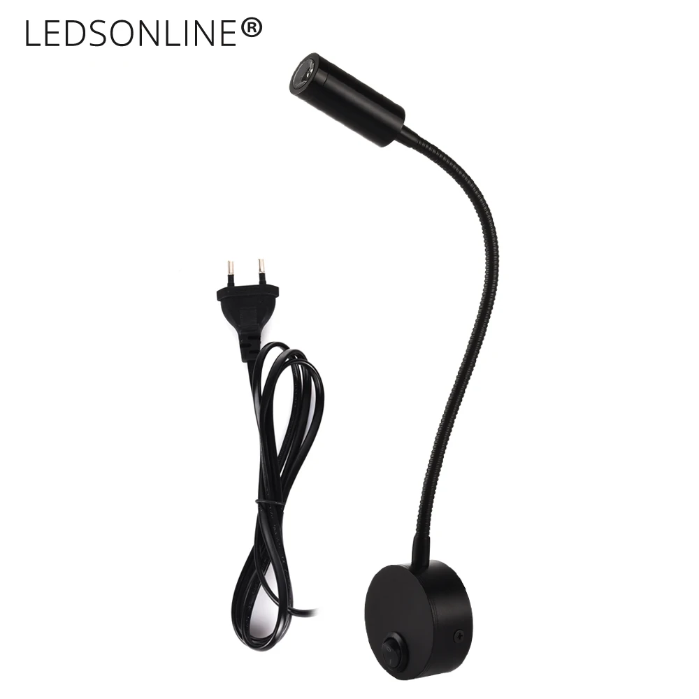 New hot Silver Black LED Modern Wall Lamp with plug 3W 270lm Flexible Arm Bedside Reading Light Study Painting Wall Lighting
New hot Silver Black LED Modern Wall Lamp with plug 3W 270lm Flexible Arm Bedside Reading Light Study Painting Wall Lighting