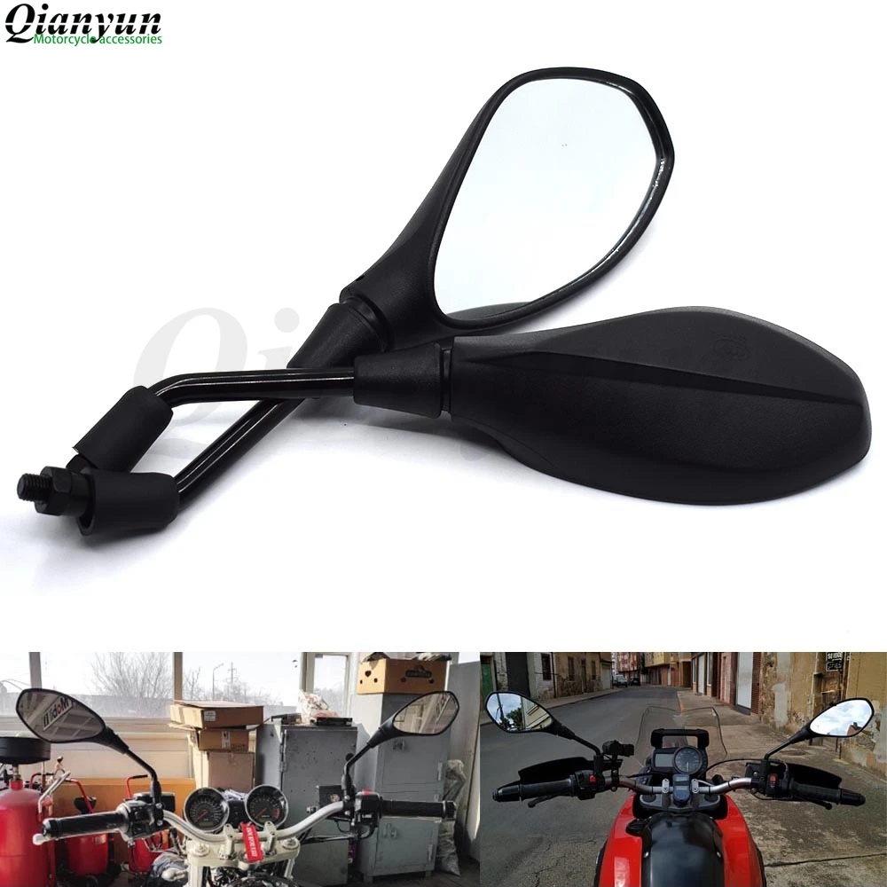 Motorcycle Rearview Back Side View Mirrors Universal 10mm black For HONDA PCX 125/150 PCX125 PCX150 CBR600RR CBR1000RR 
Motorcycle Rearview Back Side View Mirrors Universal 10mm black For HONDA PCX 125/150 PCX125 PCX150 CBR600RR CBR1000RR