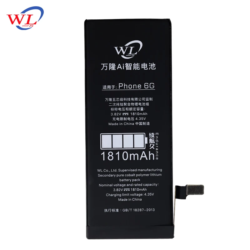 Factory Store WL Battery For iPhone 6 1810mAh Built-in Li-polymer Batteries For Apple iPhone 6 Battery
Factory Store WL Battery For iPhone 6 1810mAh Built-in Li-polymer Batteries For Apple iPhone 6 Battery