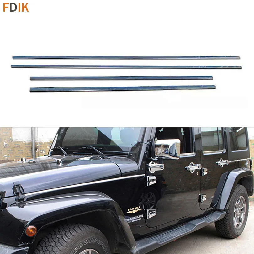 Stainless Steel Exterior Accessories Body Waist Strip Molding Trim Cover Garnish for Jeep Wrangler 2007-2016
Stainless Steel Exterior Accessories Body Waist Strip Molding Trim Cover Garnish for Jeep Wrangler 2007-2016