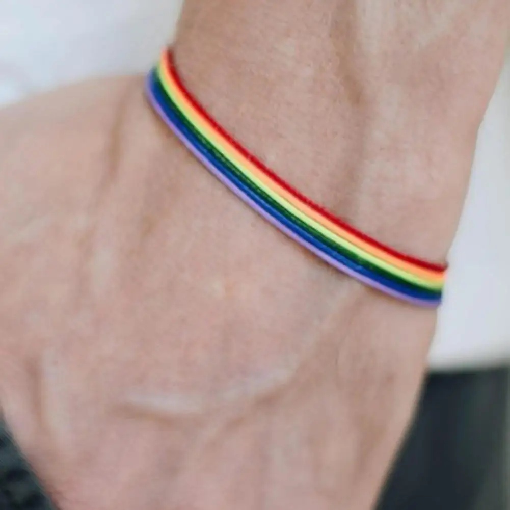 Rainbow Lesbian Lesbians Pride Gay Pride Woven Braided Rope String Strand Friendship Bracelet Exquisite Wristlet
Rainbow Lesbian Lesbians Pride Gay Pride Woven Braided Rope String Strand Friendship Bracelet Exquisite Wristlet