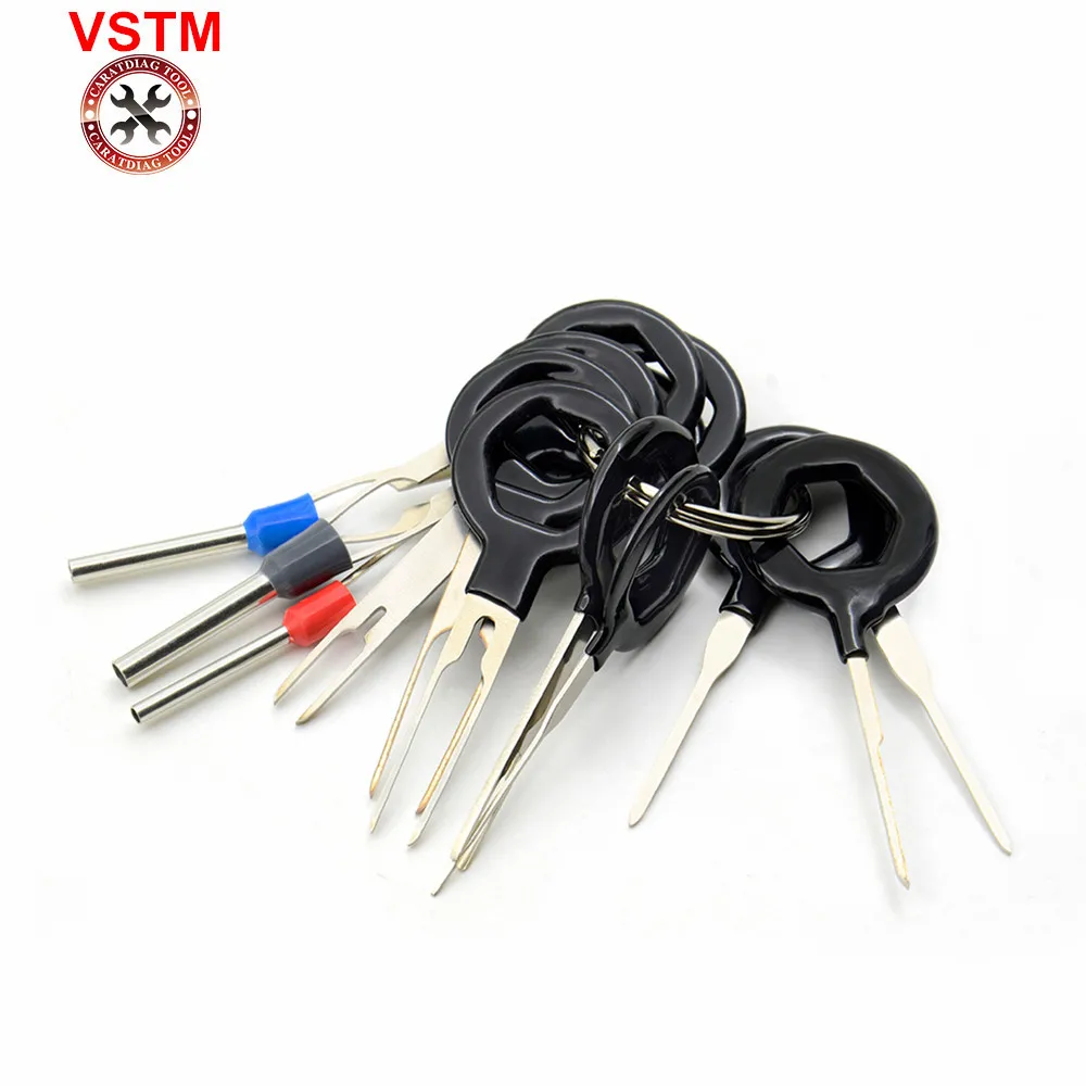 Hot 11pcs/lot Auto Car Plug Circuit Board Wire Harness Terminal Extraction Pick Connector Crimp Pin Back Needle Remove Tool Set
Hot 11pcs/lot Auto Car Plug Circuit Board Wire Harness Terminal Extraction Pick Connector Crimp Pin Back Needle Remove Tool Set