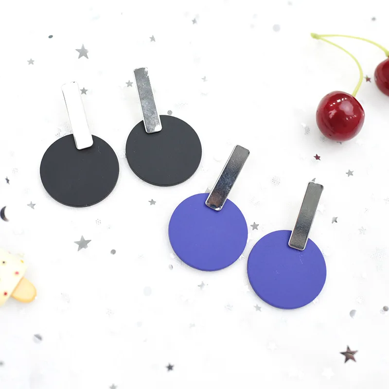 Black Earrings Metal Earrings Blue Simple Cute Big Jewelry Round 2019 Korean Fashion Drop Dangle for Women Ladies Femme
Black Earrings Metal Earrings Blue Simple Cute Big Jewelry Round 2019 Korean Fashion Drop Dangle for Women Ladies Femme