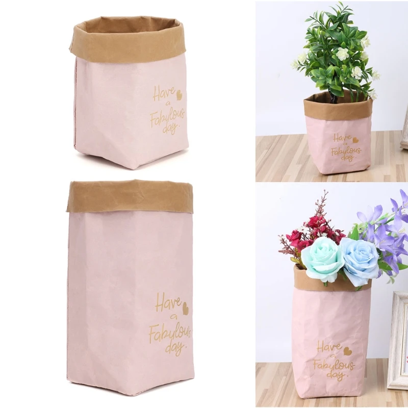 Washable Kraft Paper Bag Cover Plant Flower Pot Storage Pouch Multifunction Home Kraft Paper Holder
Washable Kraft Paper Bag Cover Plant Flower Pot Storage Pouch Multifunction Home Kraft Paper Holder