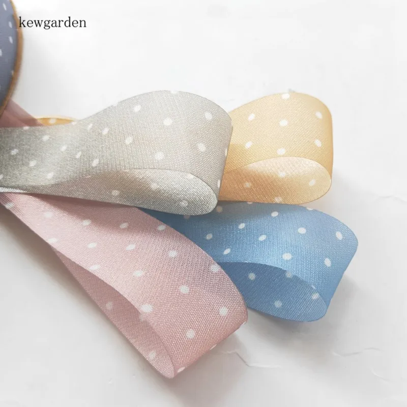 Kewgarden Dots Voile Ribbons 25mm 1" Lace Gauze Handmade Tape DIY Flower Bowknot Accessories Packing Webbing Wholesale 25Yards
Kewgarden Dots Voile Ribbons 25mm 1" Lace Gauze Handmade Tape DIY Flower Bowknot Accessories Packing Webbing Wholesale 25Yards