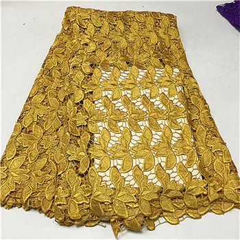 Newest African Lace fabric Hot Sell Mesh Plain yellow Color African Cord Lace Guipure Lace Fabrics High Quality
Newest African Lace fabric Hot Sell Mesh Plain yellow Color African Cord Lace Guipure Lace Fabrics High Quality