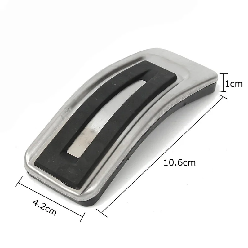 3pcs/set Car Foot Rest Fuel Brake Pedal Plate Cover Set For AUDI A4 S4 A5 A6 Q5 S5 A7