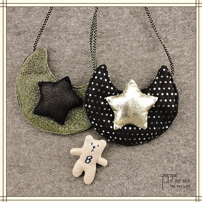 Korea Cute Lovely Fabric Moon Star Necklace Pendent Bag Chain Collar Fashion Jewelry Children Girl Accessories-XXCGNLB004F
Korea Cute Lovely Fabric Moon Star Necklace Pendent Bag Chain Collar Fashion Jewelry Children Girl Accessories-XXCGNLB004F