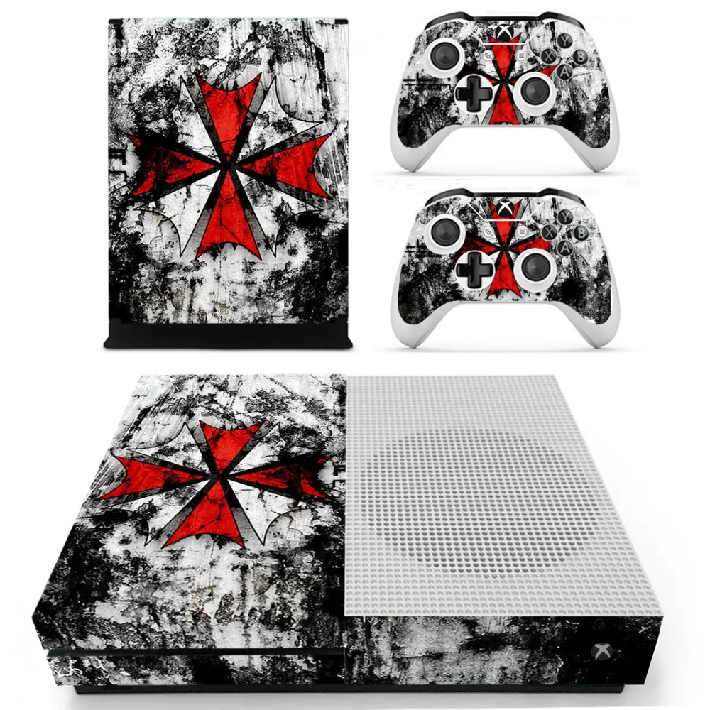 

Resident Evil Skin Sticker Decal For Microsoft Xbox One S Console and Controllers Skins Stickers for Xbox One Slim Skin Vinyl