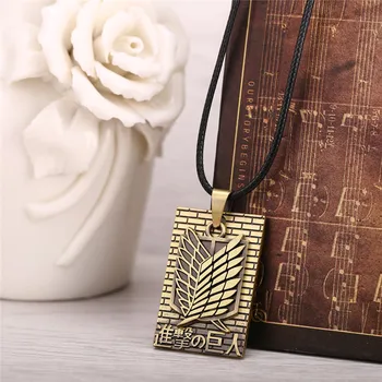 12pcs/lot Anime Attack on Titan Bronze Metal Necklace Shingeki no Kyojin Cosplay Jewlery Wings of Liberty Pendant Accessories
12pcs/lot Anime Attack on Titan Bronze Metal Necklace Shingeki no Kyojin Cosplay Jewlery Wings of Liberty Pendant Accessories