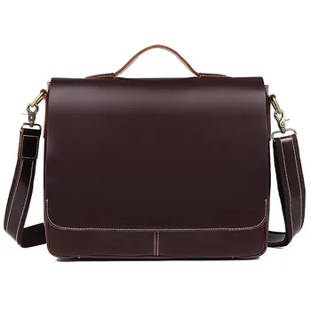 High Quality Coffee Thick Genuine Leather Men Briefcase 14" Laptop Business Portfolio Men's Messenger Bags Luxury Handbags M7108
High Quality Coffee Thick Genuine Leather Men Briefcase 14" Laptop Business Portfolio Men's Messenger Bags Luxury Handbags M7108