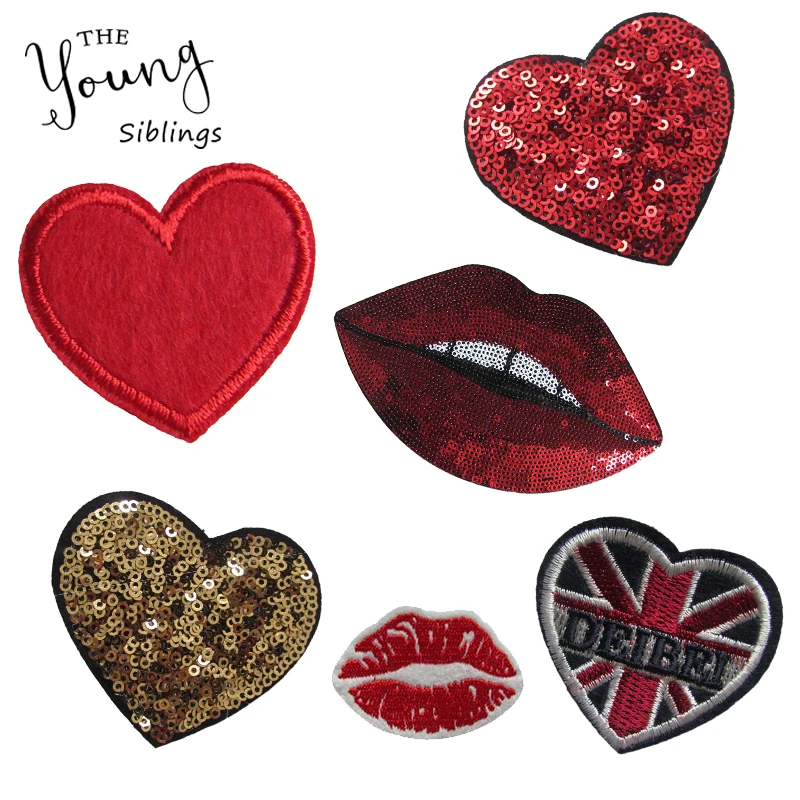 1 PCS Love Embroidered Iron on Patches for Clothing DIY Stripes Clothes Patchwork Sticker Reversible sequin patches for clothing
1 PCS Love Embroidered Iron on Patches for Clothing DIY Stripes Clothes Patchwork Sticker Reversible sequin patches for clothing