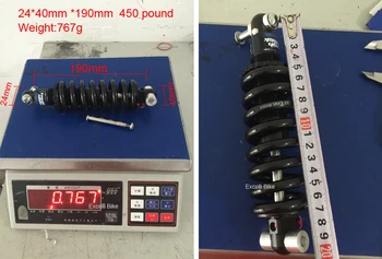 150/190MM 450/550/650 Pounds Mountain Bicycle Rear Oil Suspension Shock Absorber Stainless Steel Bicycle Shock Absorbers 8 Style
150/190MM 450/550/650 Pounds Mountain Bicycle Rear Oil Suspension Shock Absorber Stainless Steel Bicycle Shock Absorbers 8 Style