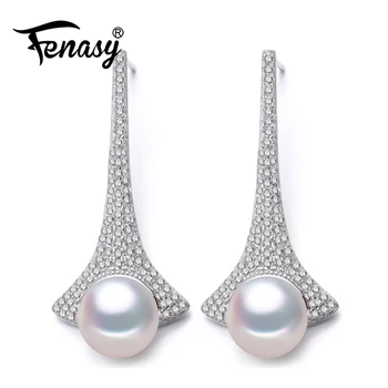 FENASY Freshwater Drop Pearl Earring AliExpress 925-sterling-silver long Earrings 8-9mm Pearls Jewelry Classic charm earrings
FENASY Freshwater Drop Pearl Earring AliExpress 925-sterling-silver long Earrings 8-9mm Pearls Jewelry Classic charm earrings