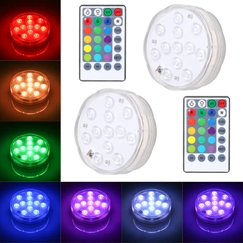 Battery Operated 10leds RGB Led Submersible Light Underwater Night Lamp Garden Swimming Pool Light for Wedding Party Vase Bowl
Battery Operated 10leds RGB Led Submersible Light Underwater Night Lamp Garden Swimming Pool Light for Wedding Party Vase Bowl