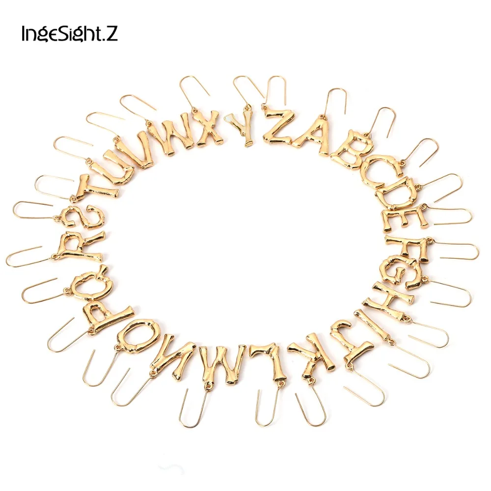 IngeSight.Z Luxury A-Z 26 Letter Dangle Drop Earrings Statement Temperament Lava Alphabet Earrings for Women Jewelry Oorbellen
IngeSight.Z Luxury A-Z 26 Letter Dangle Drop Earrings Statement Temperament Lava Alphabet Earrings for Women Jewelry Oorbellen