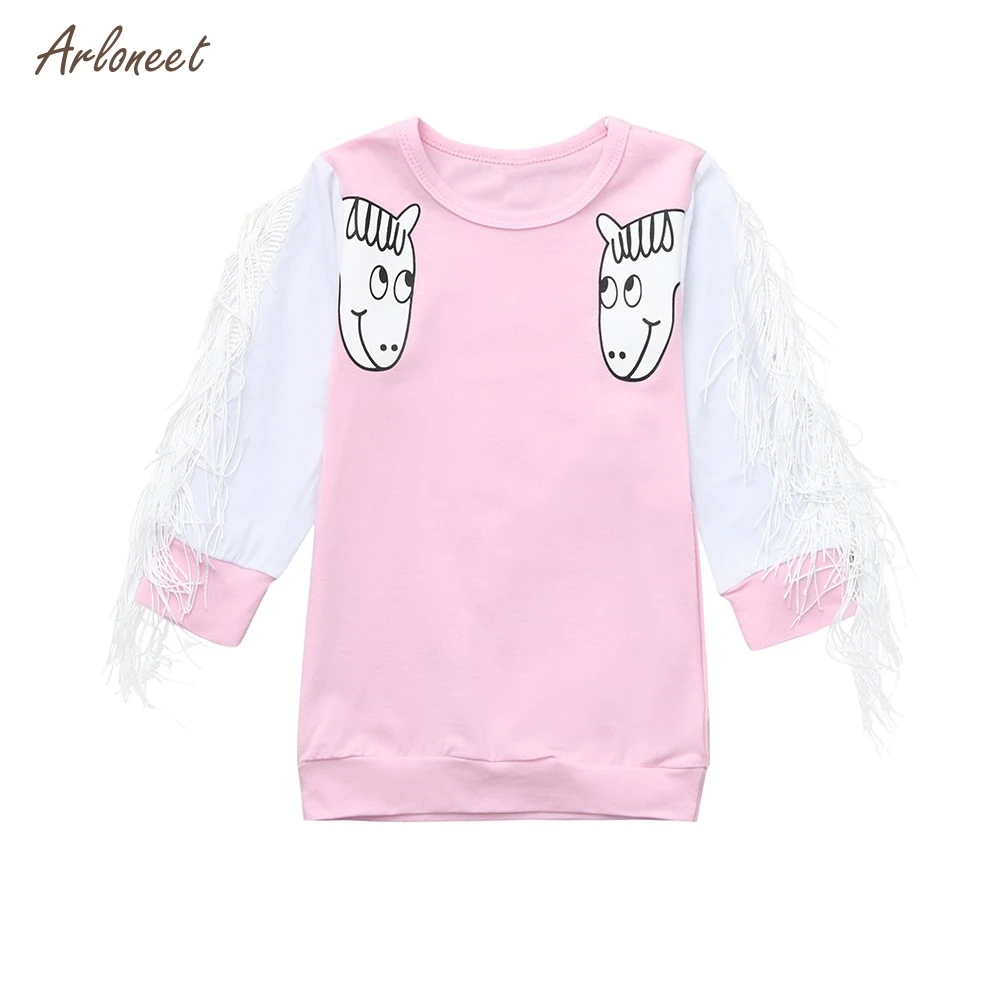 ARLONEET baby girl dress autumn Cartoon pony print fringed princess baby girl dress 1 year birthday party clothes winter 2018
ARLONEET baby girl dress autumn Cartoon pony print fringed princess baby girl dress 1 year birthday party clothes winter 2018