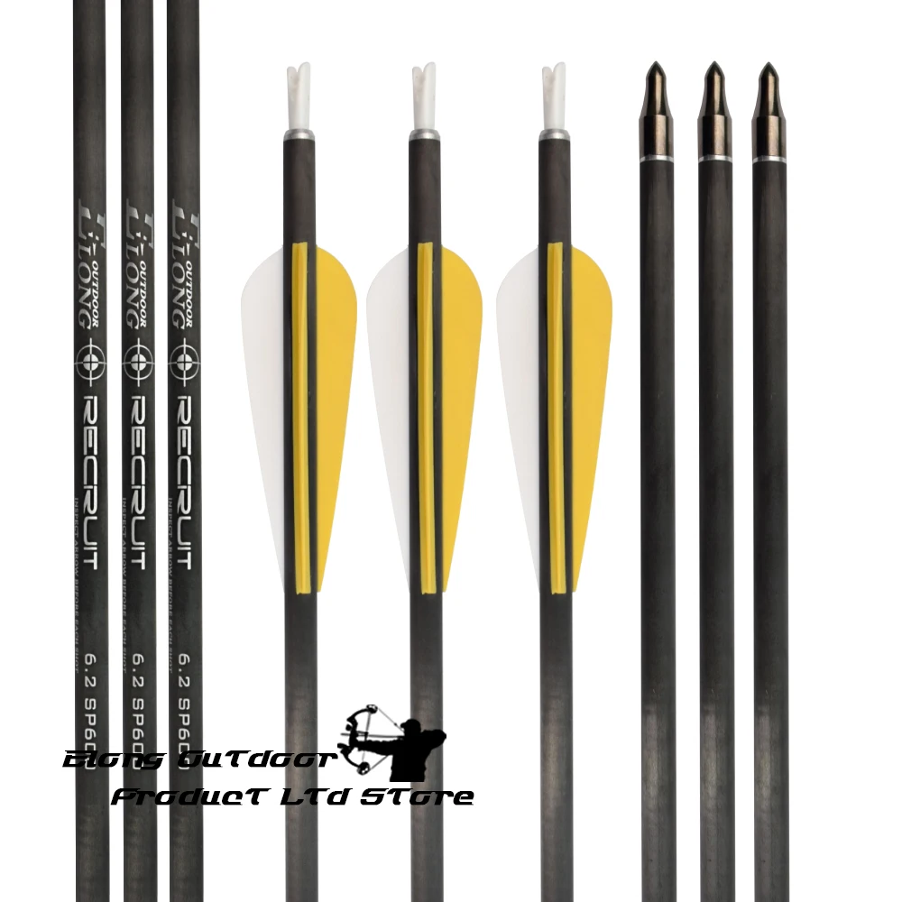 6Pcs 28"-30" Pure Carbon Arrow ID6.2mm Spine300-600 Screw Point Plastic Vane Hunting Shooting Archery Bow Outdoor Free Shipping
6Pcs 28"-30" Pure Carbon Arrow ID6.2mm Spine300-600 Screw Point Plastic Vane Hunting Shooting Archery Bow Outdoor Free Shipping