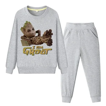Boys Girls Baby Groot Tracksuits For Children Clothing Sets Kids Full Sleeve Pullover Coat+Pant 2PCS Cartoon Clothes Set DY088
Boys Girls Baby Groot Tracksuits For Children Clothing Sets Kids Full Sleeve Pullover Coat+Pant 2PCS Cartoon Clothes Set DY088