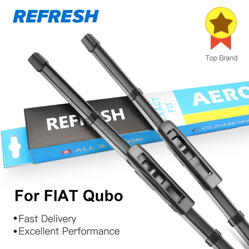 REFRESH Wiper Blades for FIAT Qubo Europe Model Fit Bayonet Arms 2008 2009 2010 2011 2012 2013
REFRESH Wiper Blades for FIAT Qubo Europe Model Fit Bayonet Arms 2008 2009 2010 2011 2012 2013