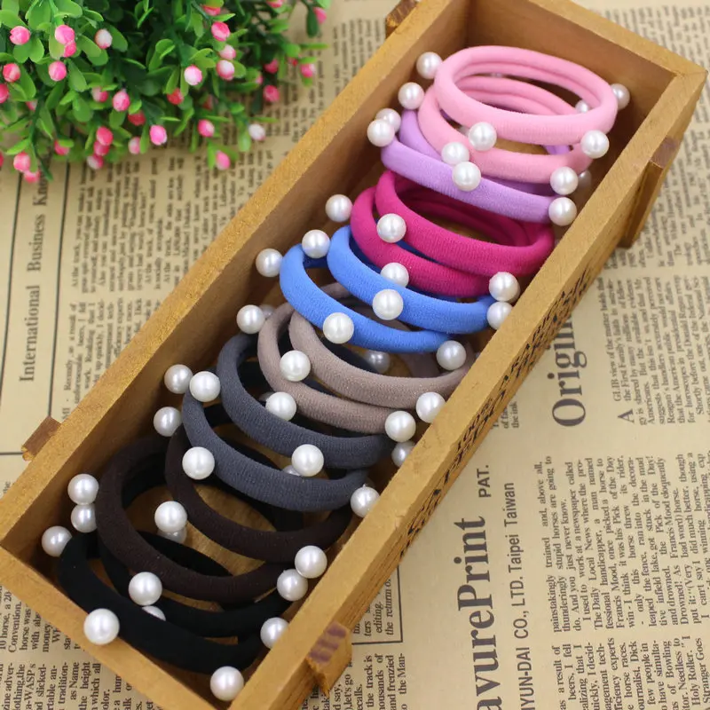 10pcs-lot-2016-Super-Good-Candy-Colours-Pearls-5CM-Hair-Holders-Rubberbands-Elastics-Girl-s-New (1)