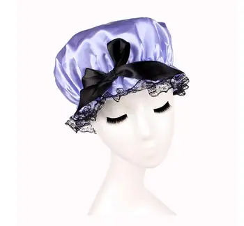 Lovely Thick Women Shower Cap Waterproof Girls Bath Shower Hair Cover Lace Elastic Band Hat Bathing Cap Candy Color
Lovely Thick Women Shower Cap Waterproof Girls Bath Shower Hair Cover Lace Elastic Band Hat Bathing Cap Candy Color