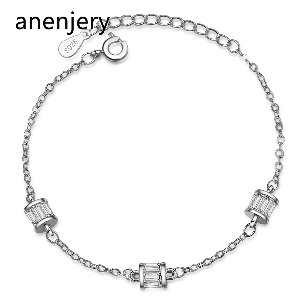 anenjery Brand Fashion 925 Sterling Silver Zircon Cylindrical Bracelet For Women Valentines Gift Wedding Jewelry pulseira S-B225
anenjery Brand Fashion 925 Sterling Silver Zircon Cylindrical Bracelet For Women Valentines Gift Wedding Jewelry pulseira S-B225
