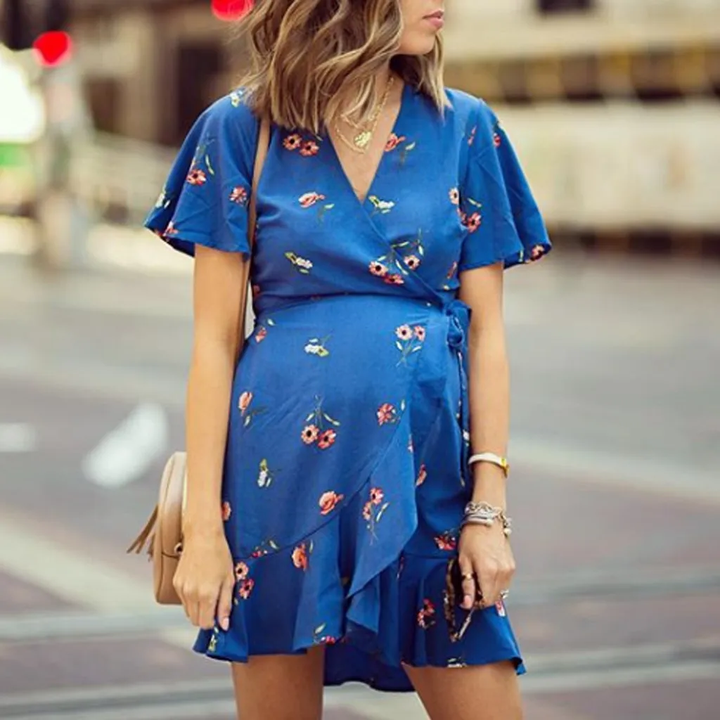 2019 maternity dresses V-Neck Mother Clothes Short Sleeve Floral Pregnancy Nusring Breastfeeding Short Dress for Pregnant Women
2019 maternity dresses V-Neck Mother Clothes Short Sleeve Floral Pregnancy Nusring Breastfeeding Short Dress for Pregnant Women