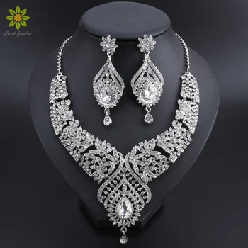 2018 Fashion Indian Bridal Jewelry Sets Statement Necklaces Earrings Sets for Bridesmaid Wedding Party Dress Costume Accessories
2018 Fashion Indian Bridal Jewelry Sets Statement Necklaces Earrings Sets for Bridesmaid Wedding Party Dress Costume Accessories