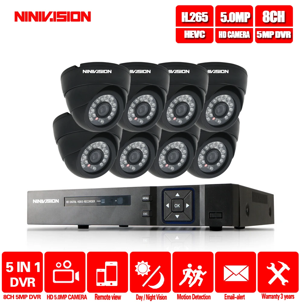 8CH 4MP/5MP DVR Kit H.265 CCTV Security 8ch indoor Outdoor Black AHD Camera Audio P2P Surveillance Alarm Video System
8CH 4MP/5MP DVR Kit H.265 CCTV Security 8ch indoor Outdoor Black AHD Camera Audio P2P Surveillance Alarm Video System