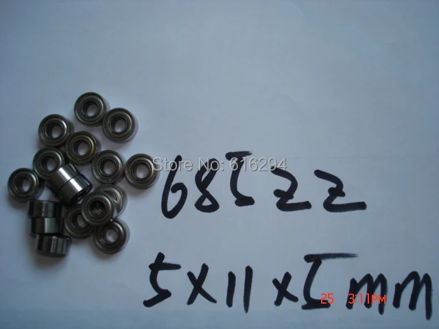 

1000PCS 685ZZ deep groove ball bearings 685ZZ 5 * 11 * 5MM ball bearings - Free Shipping