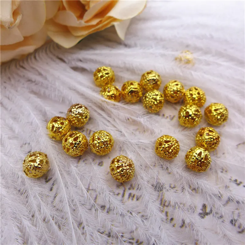 6mm metal balls golden hollowed out round shape earrings beads for jewelry making vintage iron stuff DIY findings women 150pcs
6mm metal balls golden hollowed out round shape earrings beads for jewelry making vintage iron stuff DIY findings women 150pcs