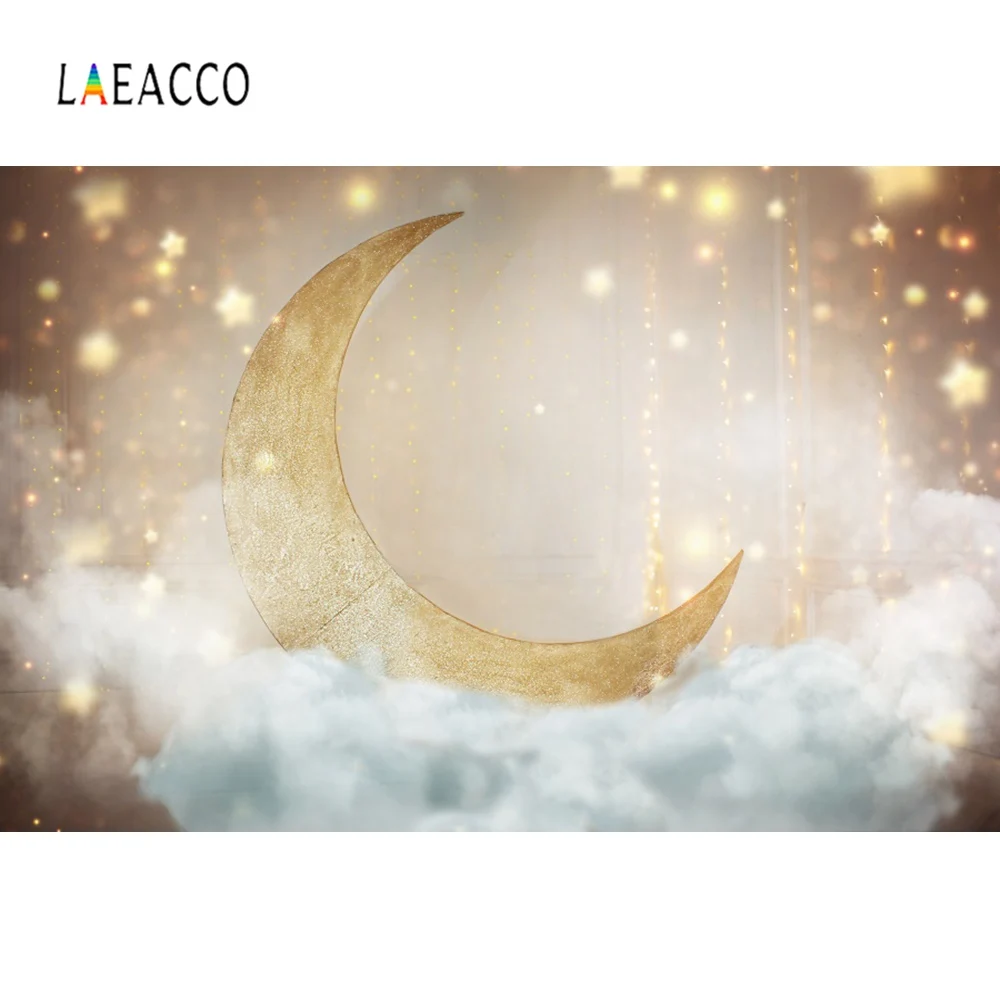 Photo Backdrops Shiny Gold Moon Star Party Pendant Cloud Dreamy Baby Birthday Portrait Photographic Backgrounds For Photo Studio
Photo Backdrops Shiny Gold Moon Star Party Pendant Cloud Dreamy Baby Birthday Portrait Photographic Backgrounds For Photo Studio