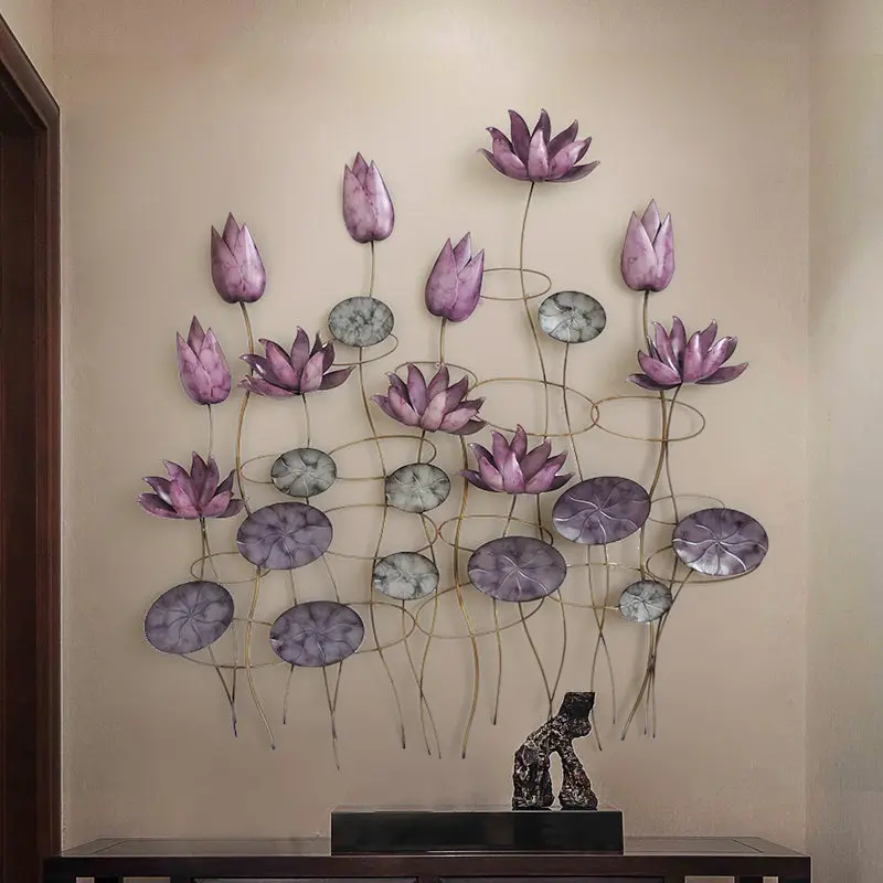 Modern Wrought Iron Lotus Wall Hangings Crafts Wall Decoration Home Livingroom Sofa Background 3D Wall Sticker Mural Ornaments
Modern Wrought Iron Lotus Wall Hangings Crafts Wall Decoration Home Livingroom Sofa Background 3D Wall Sticker Mural Ornaments