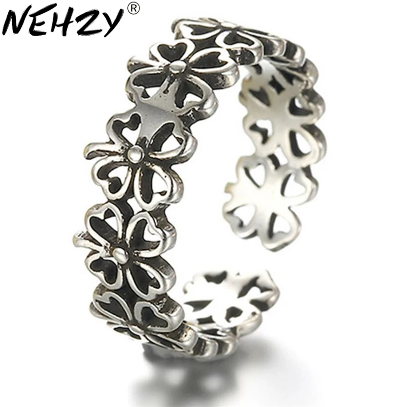 NEHZY New Male and female General silver ring opening four-leaf clover jewelry simple and popular factory outlets
NEHZY New Male and female General silver ring opening four-leaf clover jewelry simple and popular factory outlets