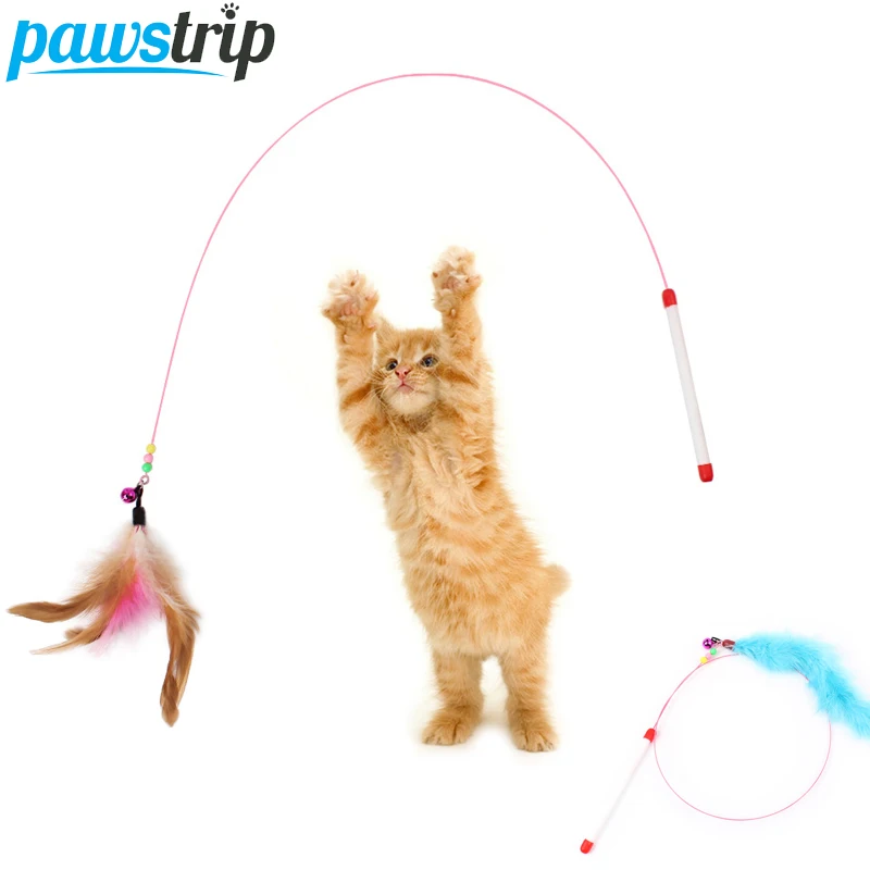 1pc Steel Wire Pet Cat Toy Feather Stick With Bell Funny Interactive Cat Teaser Wand
1pc Steel Wire Pet Cat Toy Feather Stick With Bell Funny Interactive Cat Teaser Wand