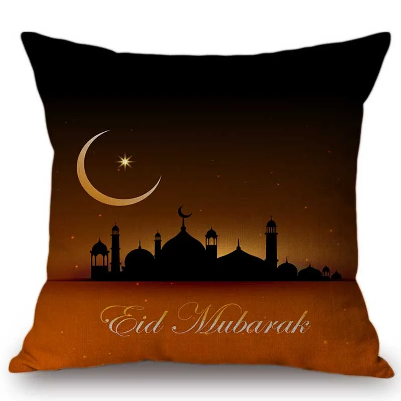 Eid Mubarak домашняя декоративная Автомобильная подушка чехол из хлопка и льна для мусульманской мечети
Eid Mubarak домашняя декоративная Автомобильная подушка чехол из хлопка и льна для мусульманской мечети