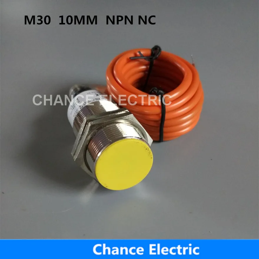 

Free shipping M30 10mm distance 3wires NPN NC inductive proximity sensor switch bend connector (IM30-10-DNB-C)