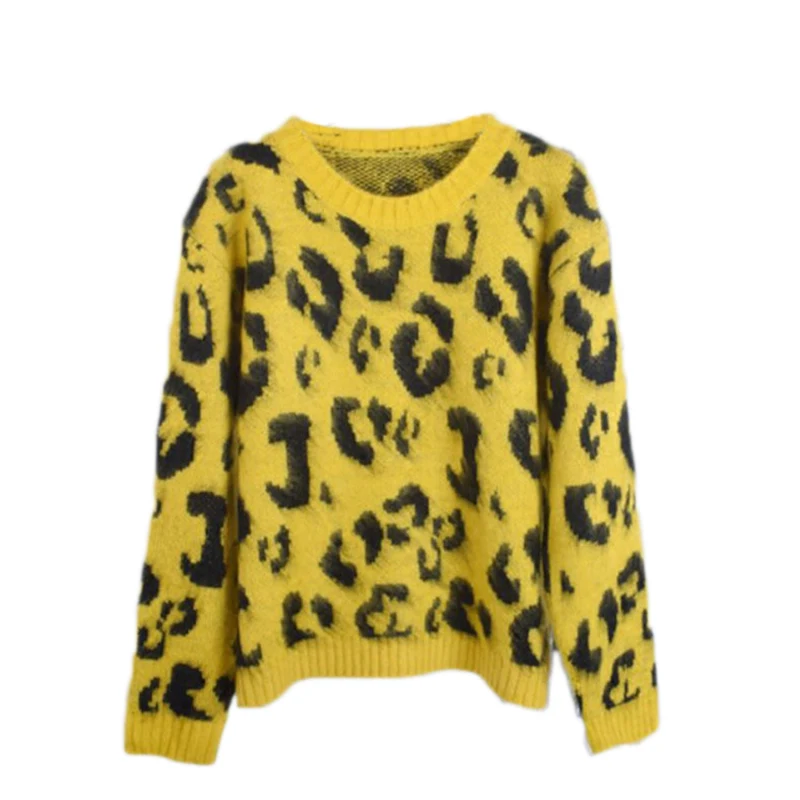 Autumn Women's Casual Leopard O-Neck Sweater Street Pullover Long-Sleeve Knit Comfort Print Sweaters
Autumn Women's Casual Leopard O-Neck Sweater Street Pullover Long-Sleeve Knit Comfort Print Sweaters