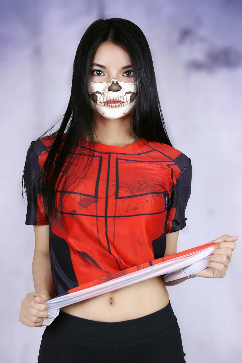 Cool Deadpool Sexy Girls Crossfit Short Sleeve T-shirt Female Tee Compression Women 3D Printed Clothing
Cool Deadpool Sexy Girls Crossfit Short Sleeve T-shirt Female Tee Compression Women 3D Printed Clothing