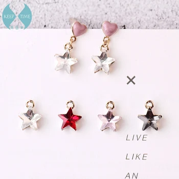 Diy handmade jewelry accessories diamond five-pointed star love earrings gold earrings material pendants
Diy handmade jewelry accessories diamond five-pointed star love earrings gold earrings material pendants