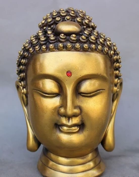 Chinese Pure Bronze Shakyamuni Joss Tibet Bras Sakyamuni Buddha Head Statue Set
Chinese Pure Bronze Shakyamuni Joss Tibet Bras Sakyamuni Buddha Head Statue Set