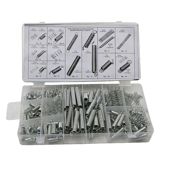 200 PCS/Lot Tool Springs Kit with Transparent Plastic Storage Box Compression and Extension Springs for Shops and Home Repairs
200 PCS/Lot Tool Springs Kit with Transparent Plastic Storage Box Compression and Extension Springs for Shops and Home Repairs