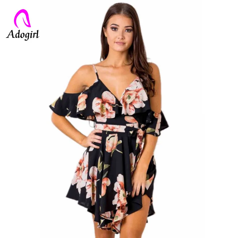 Adogirl V neck asymmetrical strapped floral printed playsuits high waist backless patchwork playsuit black floral printed sets
Adogirl V neck asymmetrical strapped floral printed playsuits high waist backless patchwork playsuit black floral printed sets