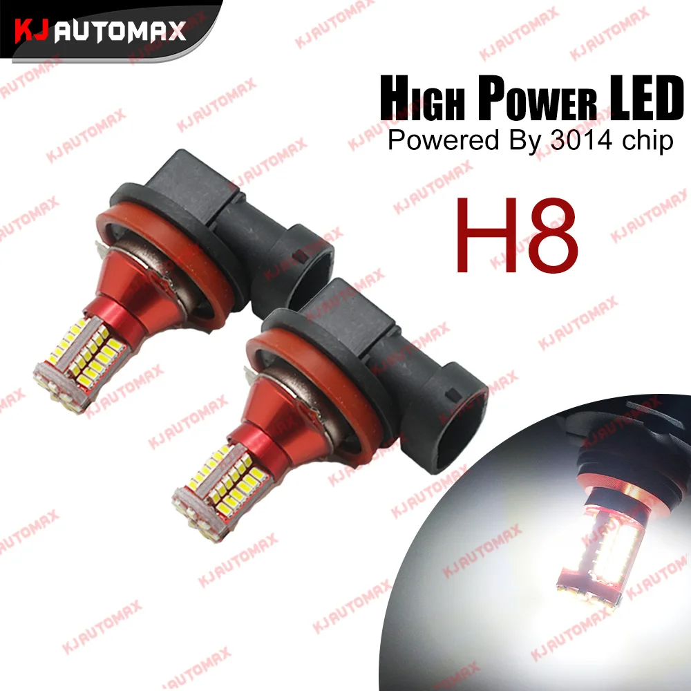 Bright White High Power 57 SMD 3014  H8 H11 LED Bulbs Fog Lights DRL Replacement Wedge Auto Lamp 
Bright White High Power 57 SMD 3014  H8 H11 LED Bulbs Fog Lights DRL Replacement Wedge Auto Lamp