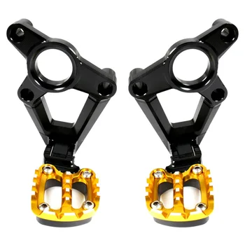 Black&Gold Billet Aluminum Folding Rear Passenger Bracket With Foot Pegs For Honda X-ADV X ADV 750 2017-18
Black&Gold Billet Aluminum Folding Rear Passenger Bracket With Foot Pegs For Honda X-ADV X ADV 750 2017-18